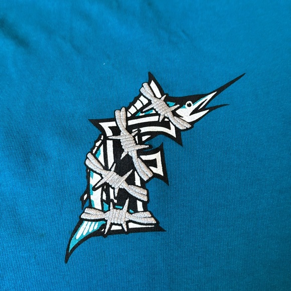 Keep Out Fake Love TEAL FLORIDA T-SHIRT - Picture 4 of 7